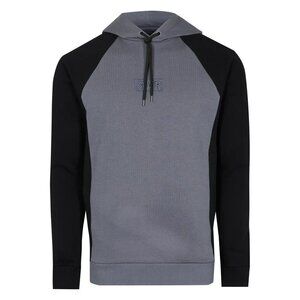 NWT RIVER ISLAND Mens River Island Grey RVR colour block muscle fit hoodie Large